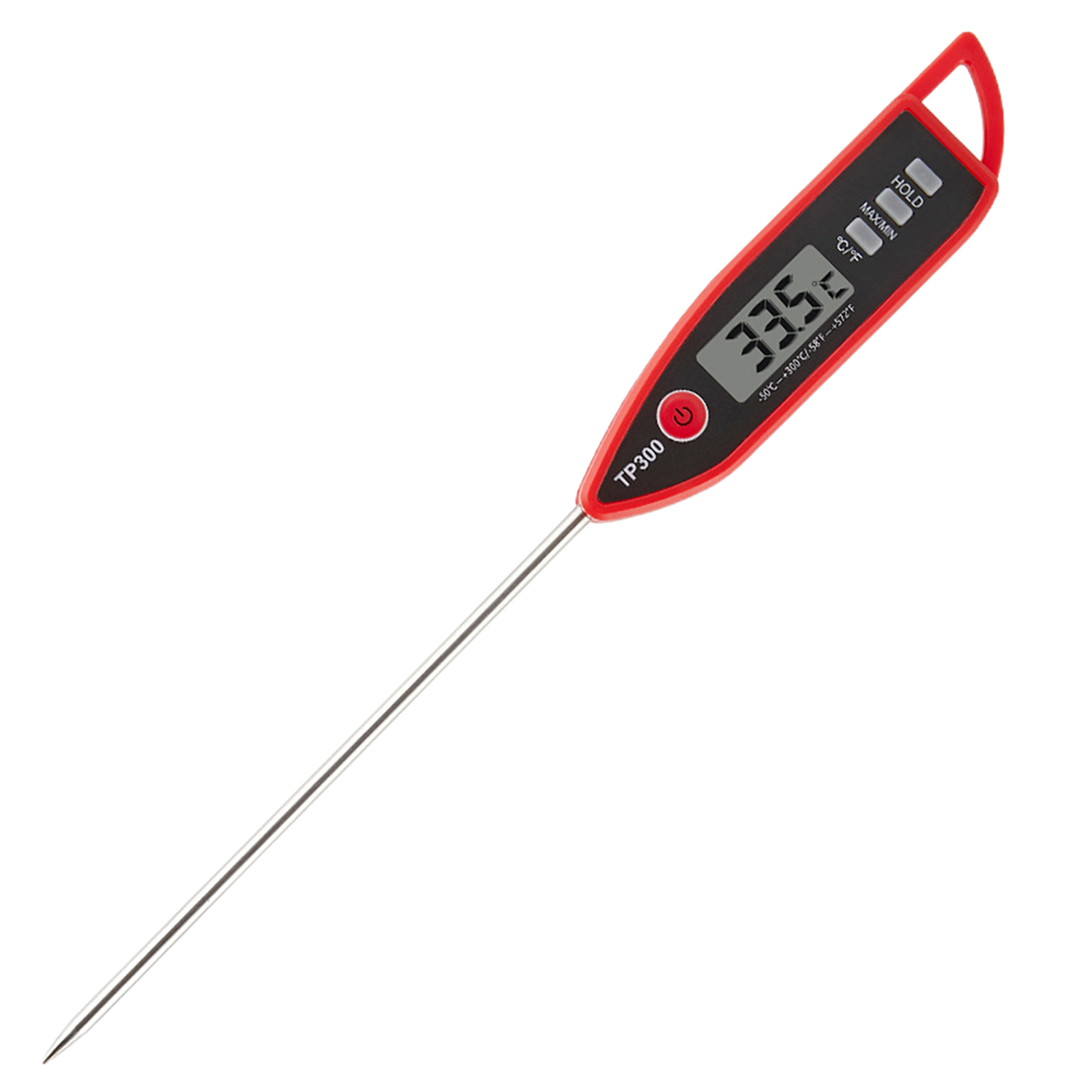 Digitales Lebensmittelthermometer, Grill, Kochen, Fleisch, Messthermometer, Heißwasserthermometer mit Sonde, Küchenwerkzeug