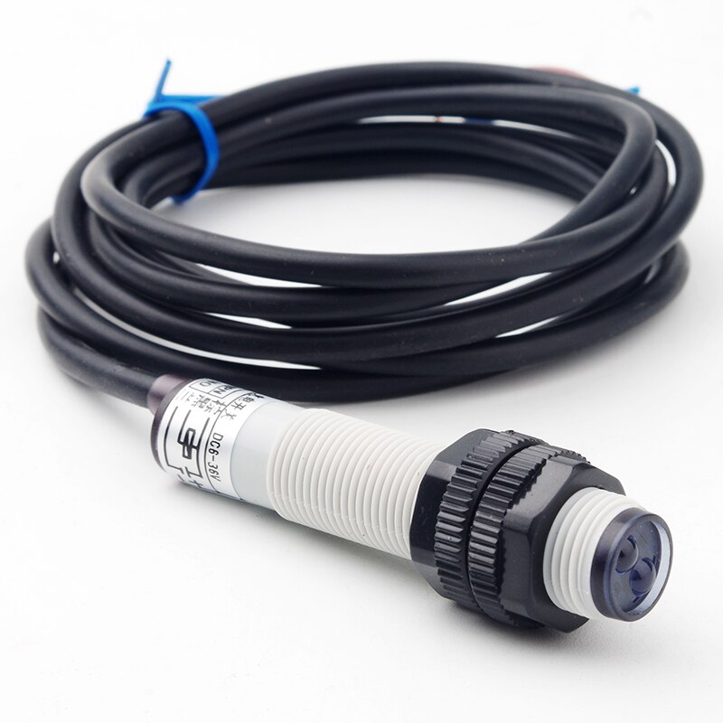 Interruptor fotoeléctrico de E3F1-DS5C4 M12, 5CM, 6-36V, CC, NPN, normalmente abierto, Sensor de proximidad por infrarrojos, reflector difusor, inductivo, ABS