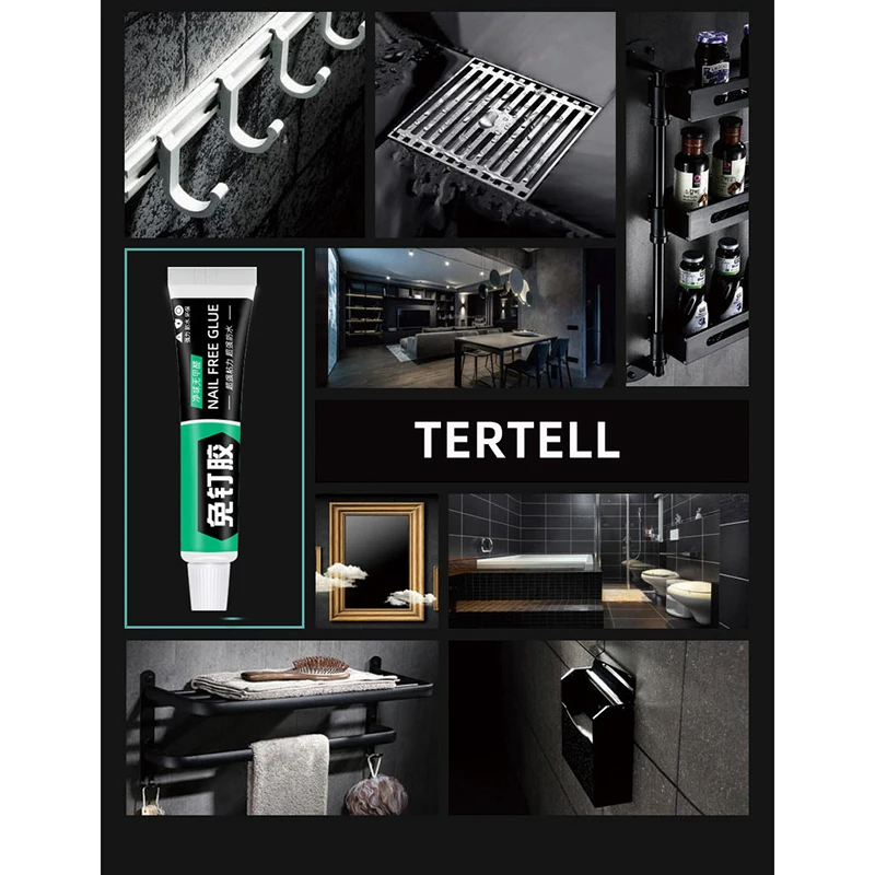 6-60ML Universele superlijm Sneldrogende lijm Sterke lijm Afdichtmiddel Fixlijm Nagelvrij voor briefpapier Glas Metaal Keramiek