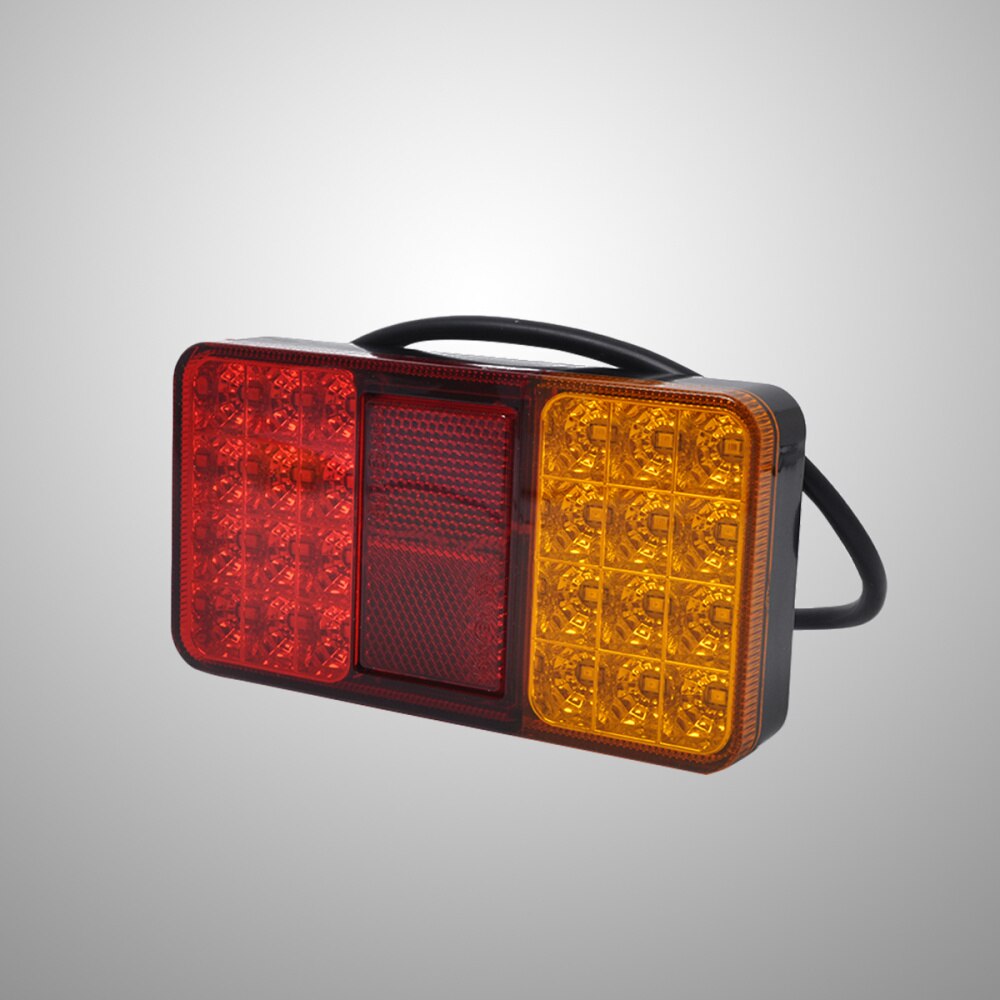 12V 1.5W 24-Led Achterlicht Dual Kleur Hoge Brighness Lamp Knipperlichten Indicator Licht Voor Trailer vrachtwagen Vrachtwagen