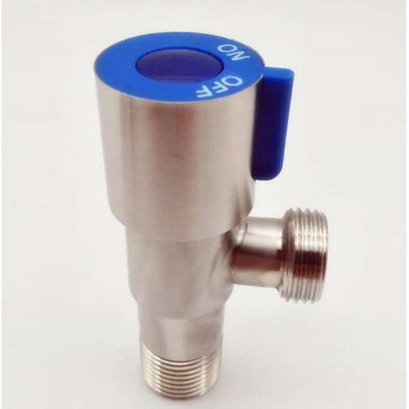 304 Stainless Steel Valve With One Inlet And Outlet Water Stop Valve Double Outlet Triangle Valve: A71631
