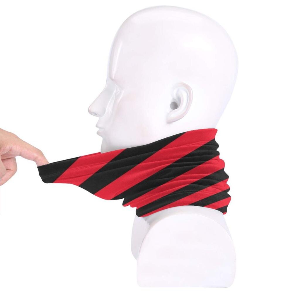 Saracens Rugby Red And Black Angled Stripes Bandana Scarf Mask Scarfs Neck Warmer Headwear Saracens Rugby Ruggers Union Europe