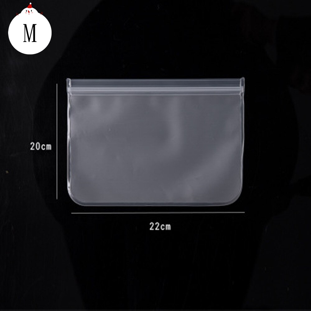 EVA sachet transparent de conservation | Sac transparent scellé pour fruits et légumes, sac de conservation des aliments écologiques, sac de stockage des aliments pour réfrigérateur, peut être réutilisé: M