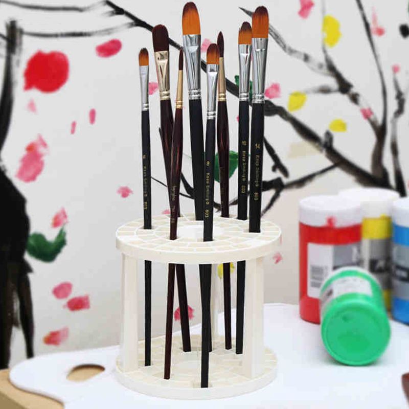 Pensel arrangør multi holder bin kunstner maling maling pensler opbevaring plast