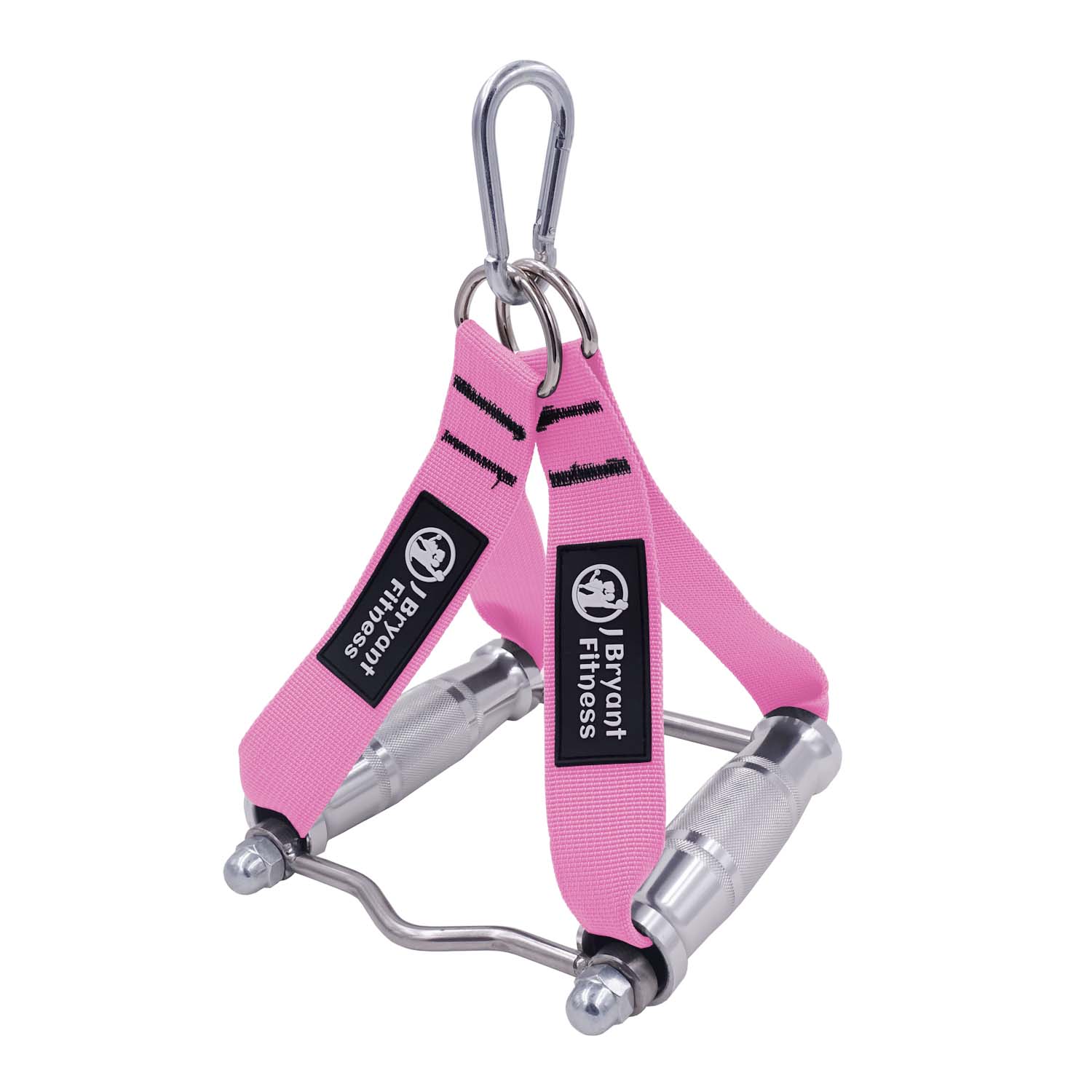 Multifunction Double D Handles Pull Down V Bar Cable Attachment for Seated Rowing T-Bar Landmines Handle Training Accessories: Type A pink