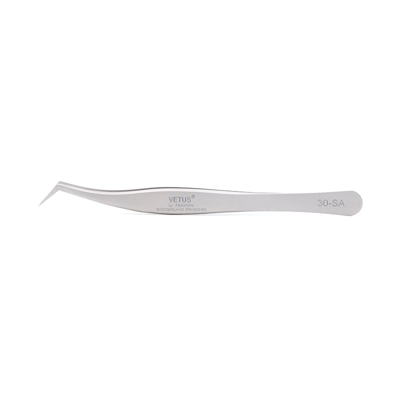 VETUS SA-Pinzas de pestañas de alta precisión, volumen 3D/6D, pinzas de extensión de pestañas, excelente cierre, pinzas de ventilador de la mejor: 30-SA