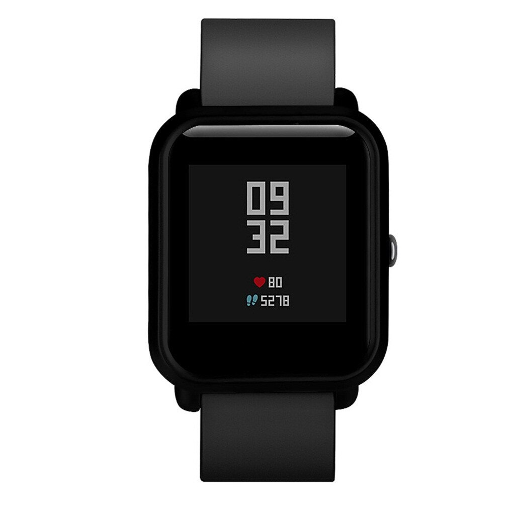Kotelon kuori huami amazfit bip youth lite -kuorille näytönsuojakalvolla de pantalla ochrona ekranu naarmuuntumaton
