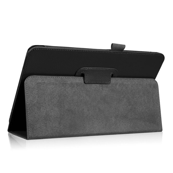 Tab A6 10.1Inch Tablet SM-T580 T585 T587 Case Pu Leather Stand Cover Auto Sleep/Wake Voor Samsung galaxy Tab Een A6 10.1 Case: Black