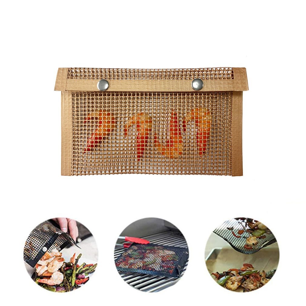 Non-stick Mesh Grillen Tas Hittebestendig Grillen Tas Milieuvriendelijke Huis Outdoor