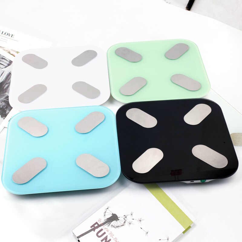 Bluetooth Bathroom Scale BMI Floor Body Scales LED Digital Smart Weight Scale Body Fat Composition Analyzer Scales