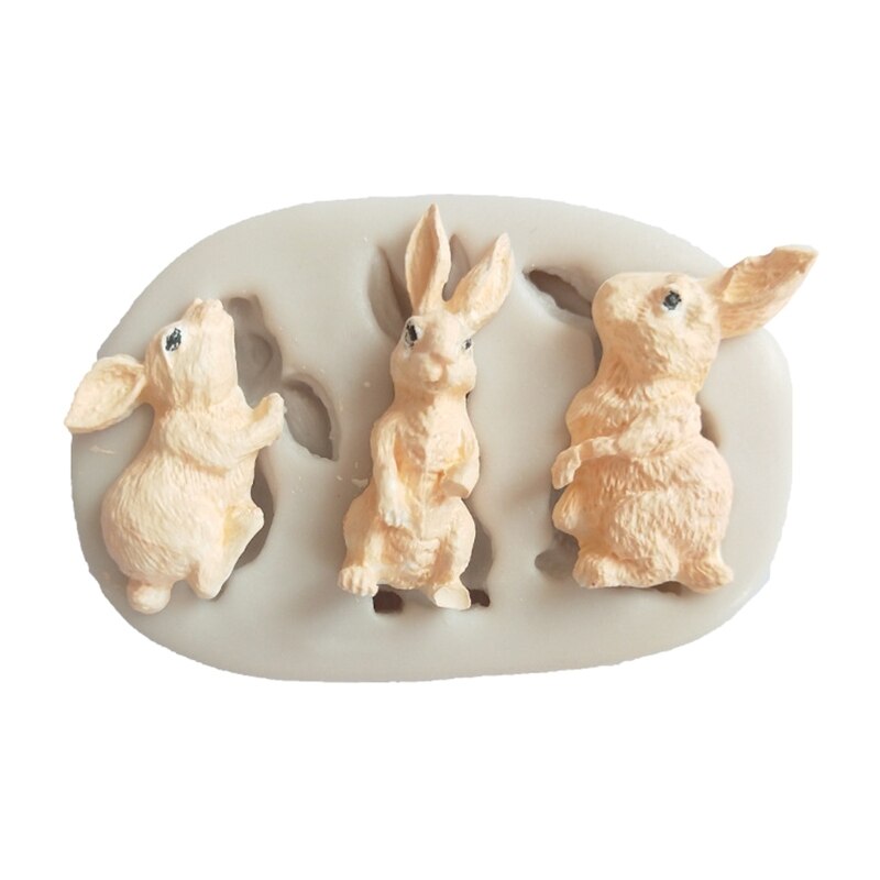 Ostern Hase Silikon bilden Cookie Keramik Machen bilden wiederverwendbar Backen Vorlage Formen für Backen Flüssigkeit Fondant ehemalige