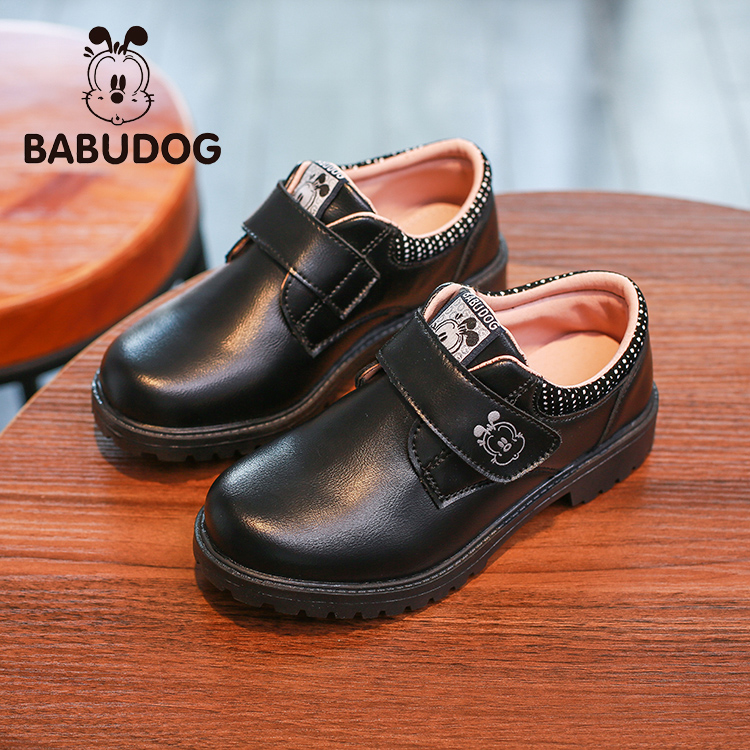 BABUDOG Brand Leather Shoes for Boys Student British School Uniform Dress Shoes Children Party Shoes Boys Shoes Dance 29-39