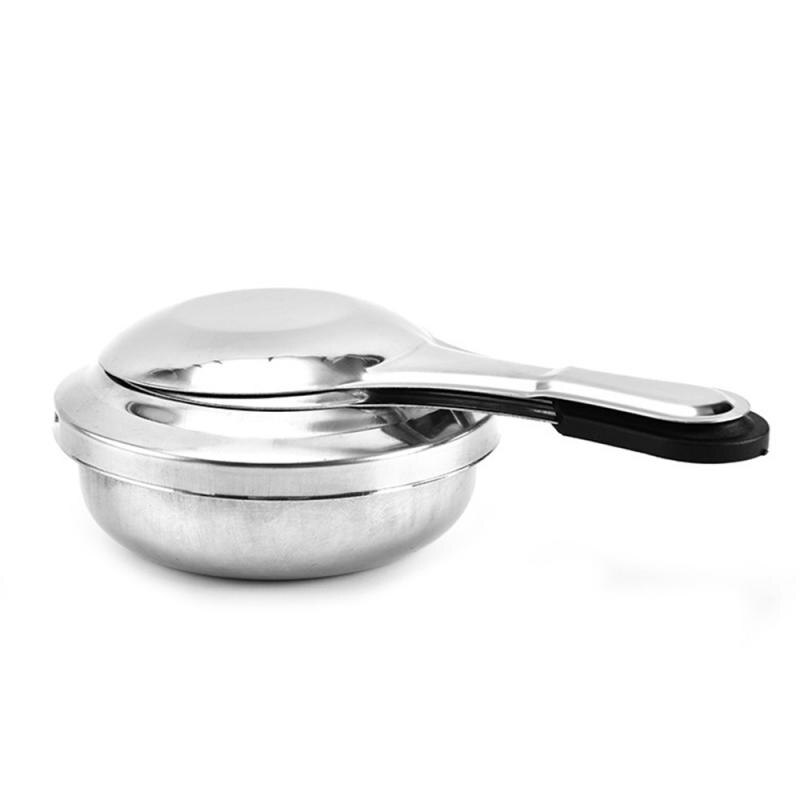 Estufa de Alcohol portátil para Picnic al aire libre, estufa para Camping, senderismo, mochilero, Mini estufa de combustible con mango de acero inoxidable