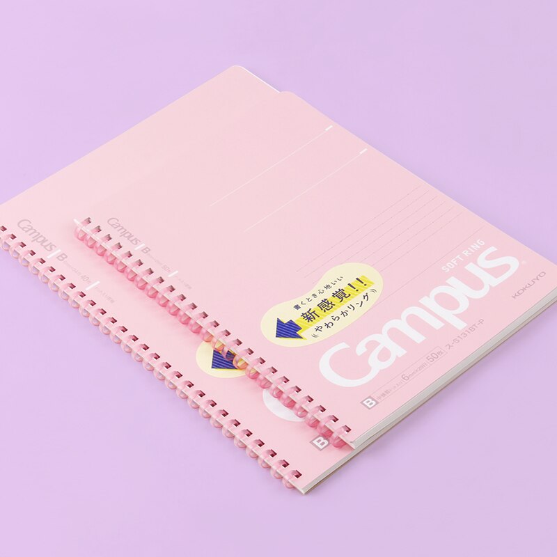 1pc Japan KOKUYO Soft Ring Notebook Limited Candy Color B5 40 Pages A5 50 Pages Coil Notebook Workbook Japanese Stationery