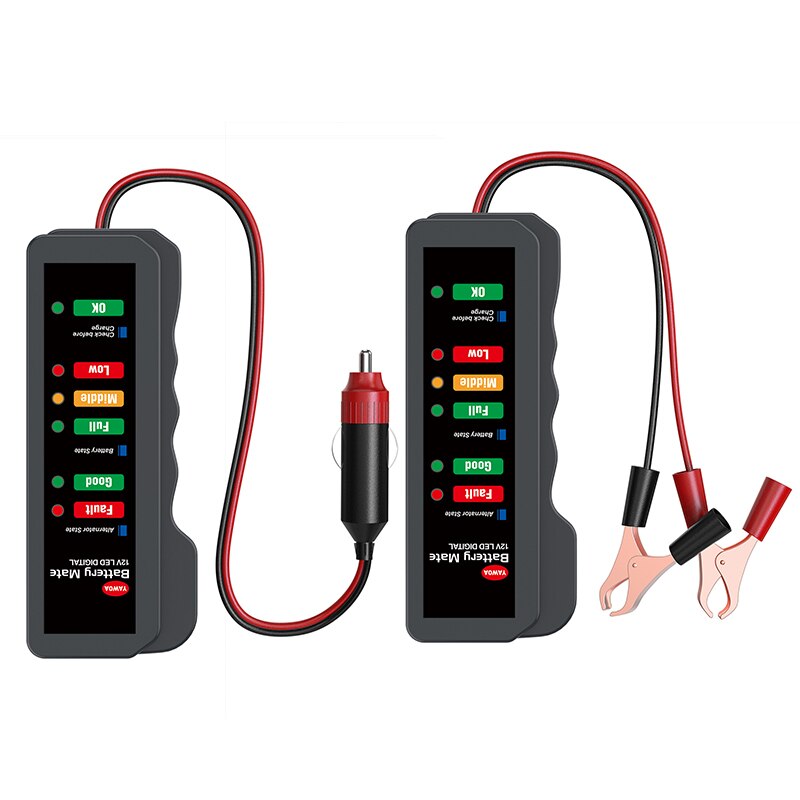 12V BM310/BM320 car battery tester generator tester 6 lights display car diagnostic tool car battery tester