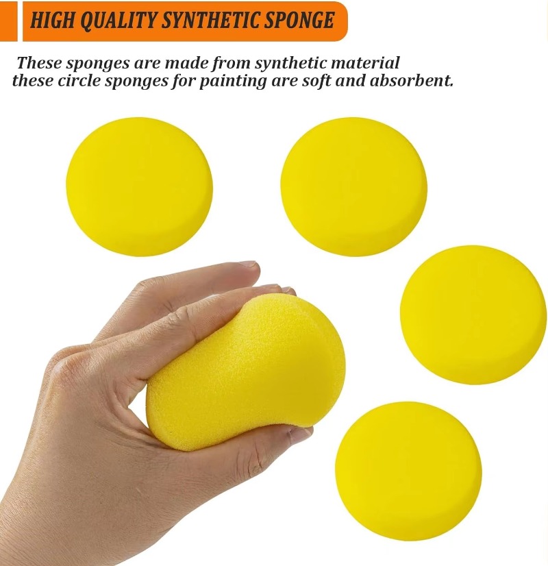 5-25 stuks multifunctionele schilder aardewerk ambachtelijke spons ronde aquarel sponzen set voor schmink polymeerklei keramisch gereedschap