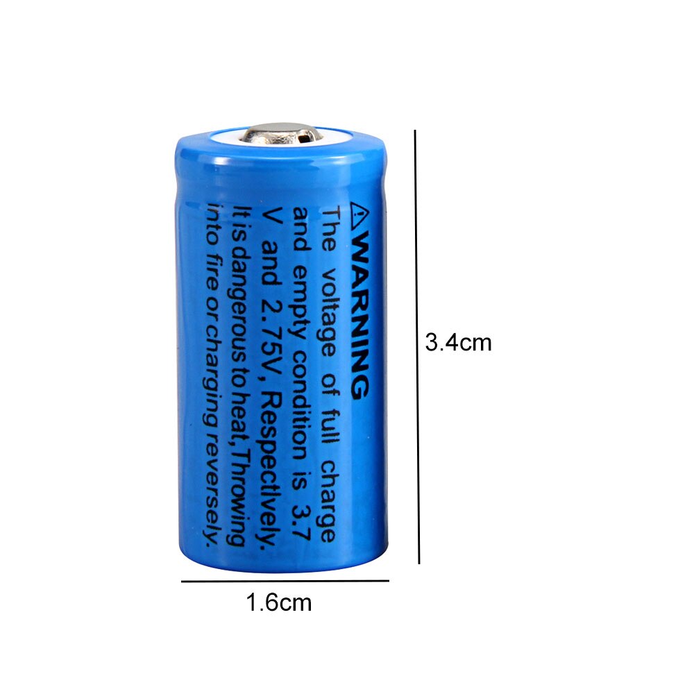 UltraFire – batterie Lithium-ion Rechargeable ICR 123A/16340, CR123A, 3.7V, 880mAh, 16340, pour appareil photo, lampe de poche LED