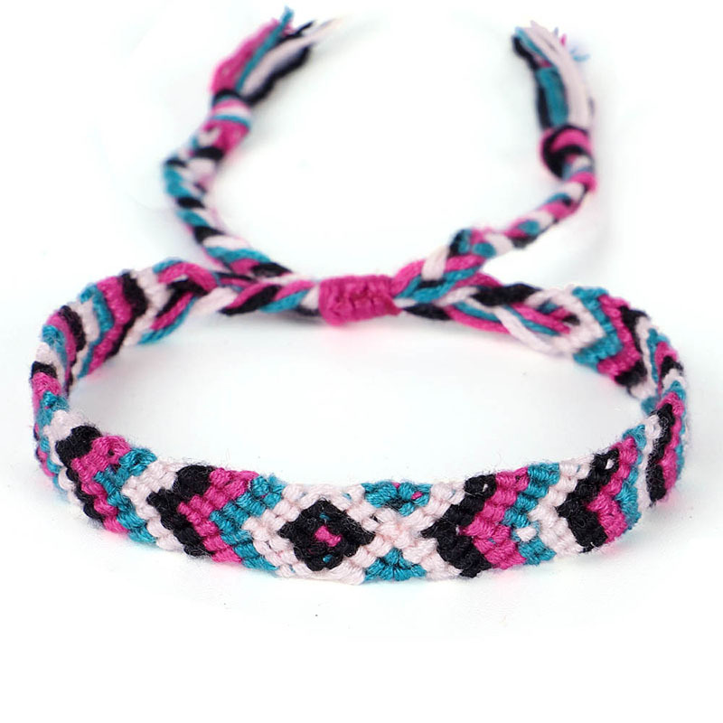 Boho Fish Shape Handcrafed Friendship Bracelet Girl Women Femme Call Me By Your Name Similar Cotton Surf Jewelry: Silver Plated