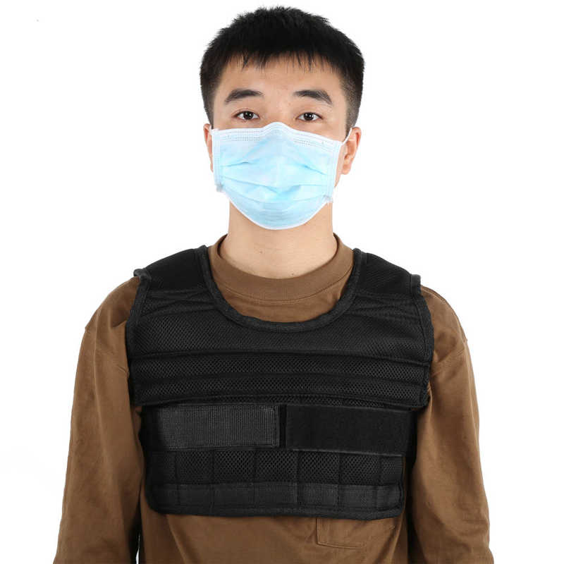 Running Sandbag Vest Weight‑Bearing Vest Sports Running Training Vest Breathable Sandbag Equipment Vest Weight-Bearing Vest