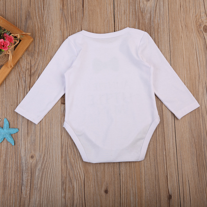 Newborn Infant Baby Boy Bodysuit Jumpsuit TIE Clothes Outfits Letter Cotton Brief Toddler Boys Bodysuits Clothing Soft 0-18M