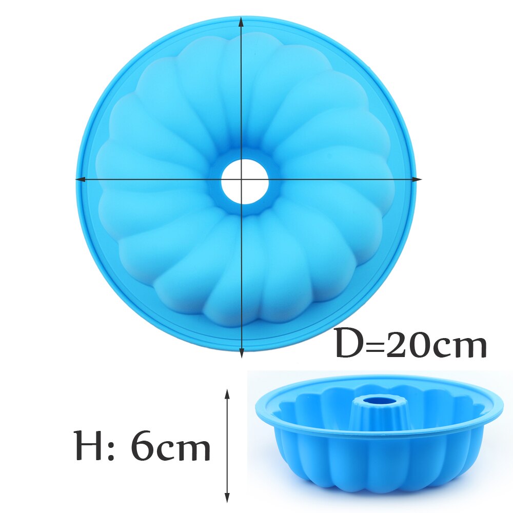 Silicone Cake Pan Mold bakeware molds For Cake Cookies Fondant Candy Silicone baking 3D DIY Molds good Pan 8-10INCH PAN: ZY-314