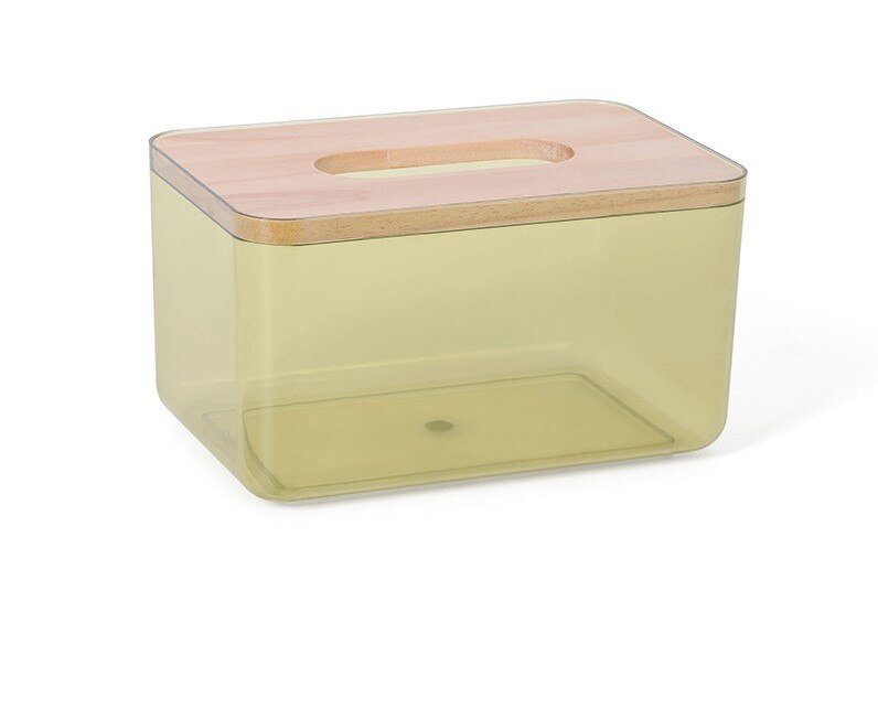 1pc Chic Tissue Case Box Container Pattern Home Car Towel Napkin Papers Dispenser Holder Box Case Table Decoration Storage Box: S YELLOW