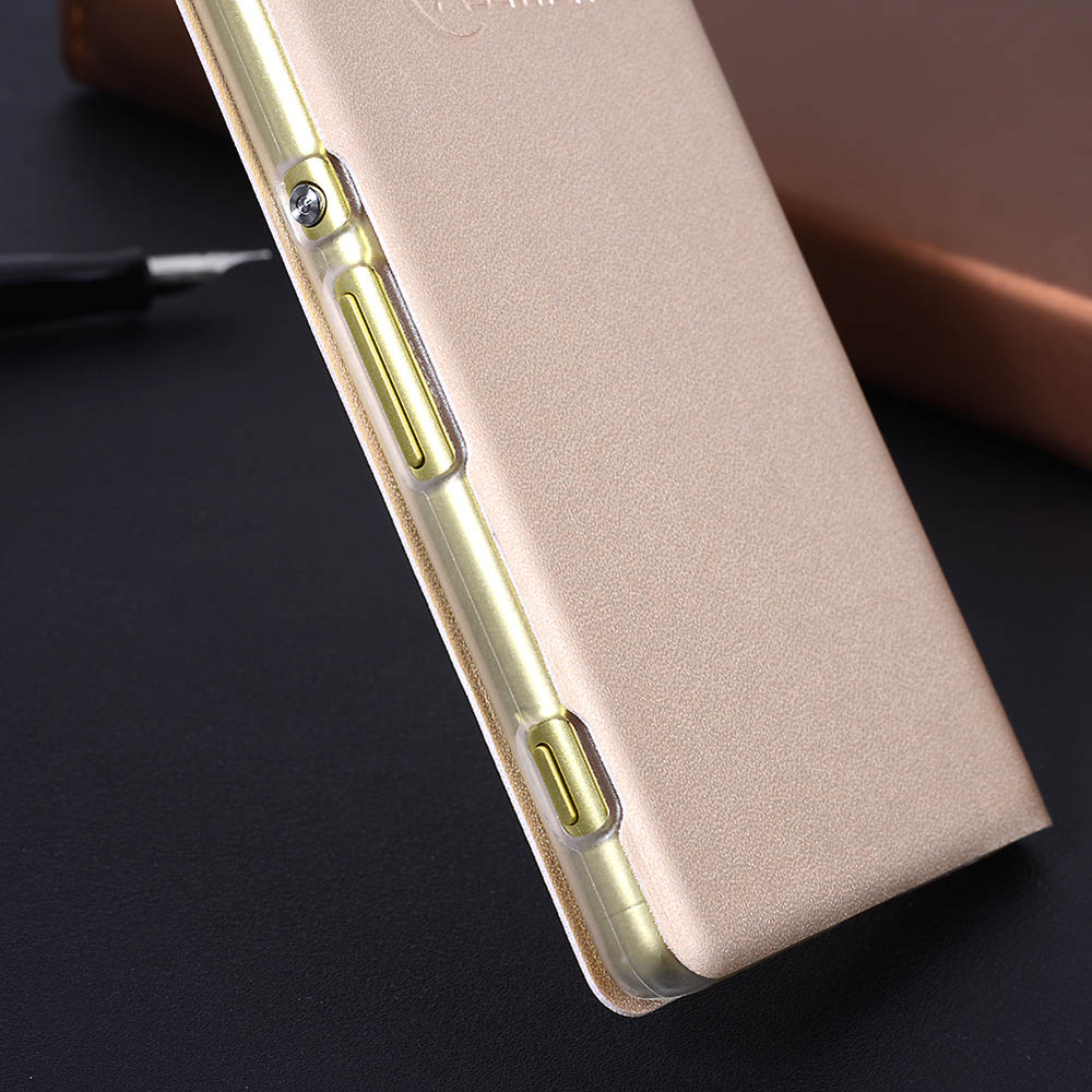 Asuwish Flip Cover Leather Case For Sony Xperia XA XperiaXA SonyXA F3111 F3113 F3115 F3116 Dual F3112 Phone Case Slim View Shell