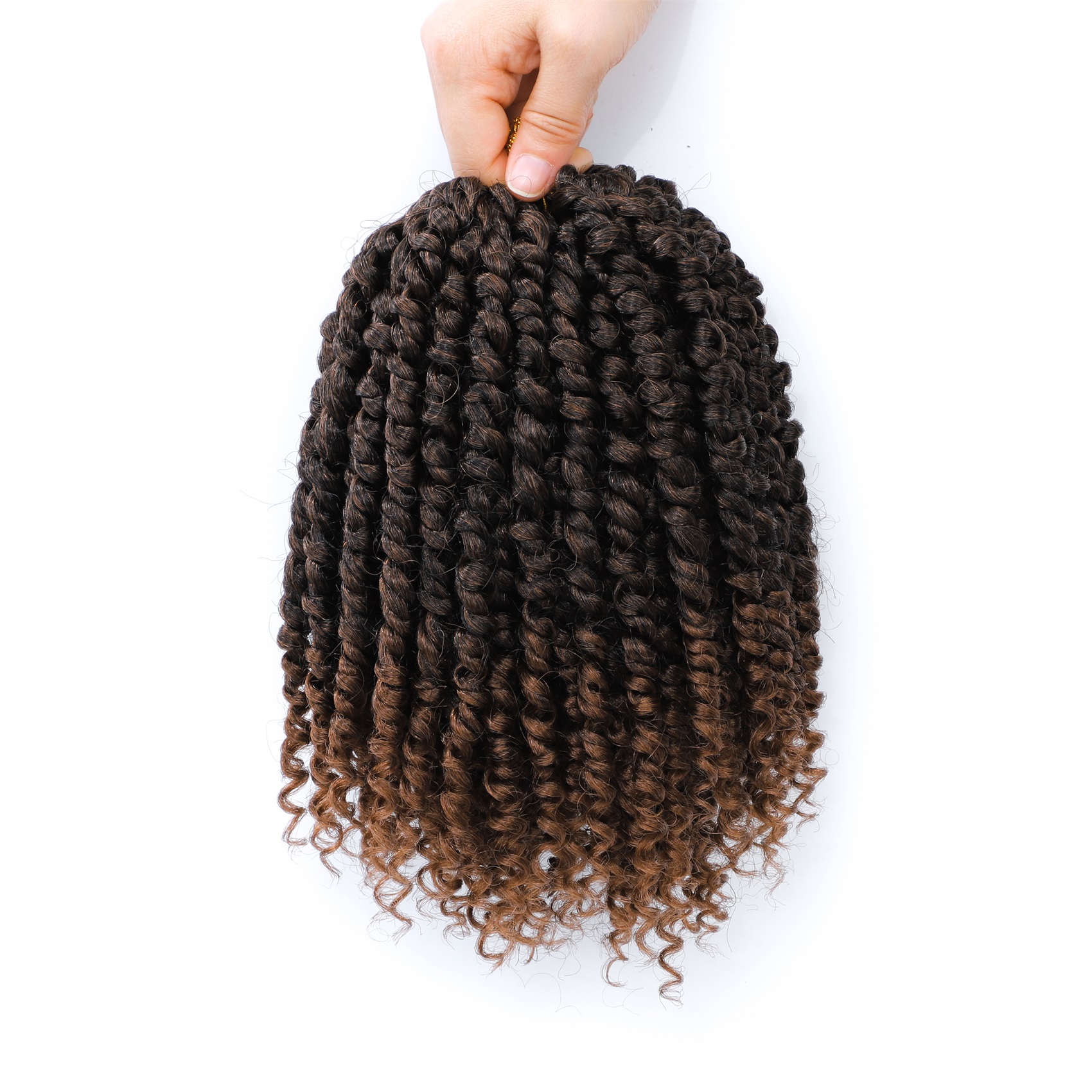 Forevery Passion Twist Capelli all'uncinetto Capelli sintetici all'uncinetto per donne nere Estensioni dei capelli pre-loop pre-intrecciate Passion Twist: T1B/30 / 8 pollici / 8 Pz/lotto