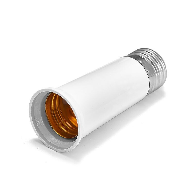 E27 to E27L Extension Adapter E26 to E26L Extend Lamp Adapter Holder Converter Lamp Base Socket LED Light Bulb Plug
