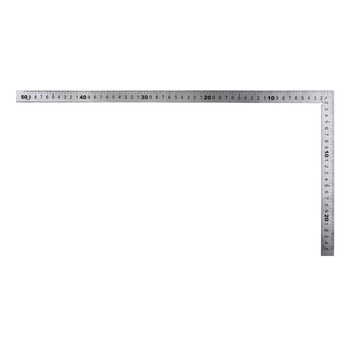 Double-sided Scale Right Angle Ruler Stainless Steel 150 x 300mm 90 Degree Angle Metric Rulers Measuring Tools: 250x500mm