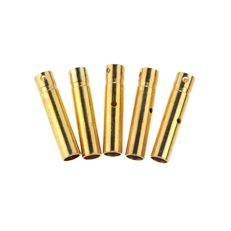 10Pair 4mm Gold-Plated Bullet Banana Socket Male Female Banana Connector Model Battery Plug