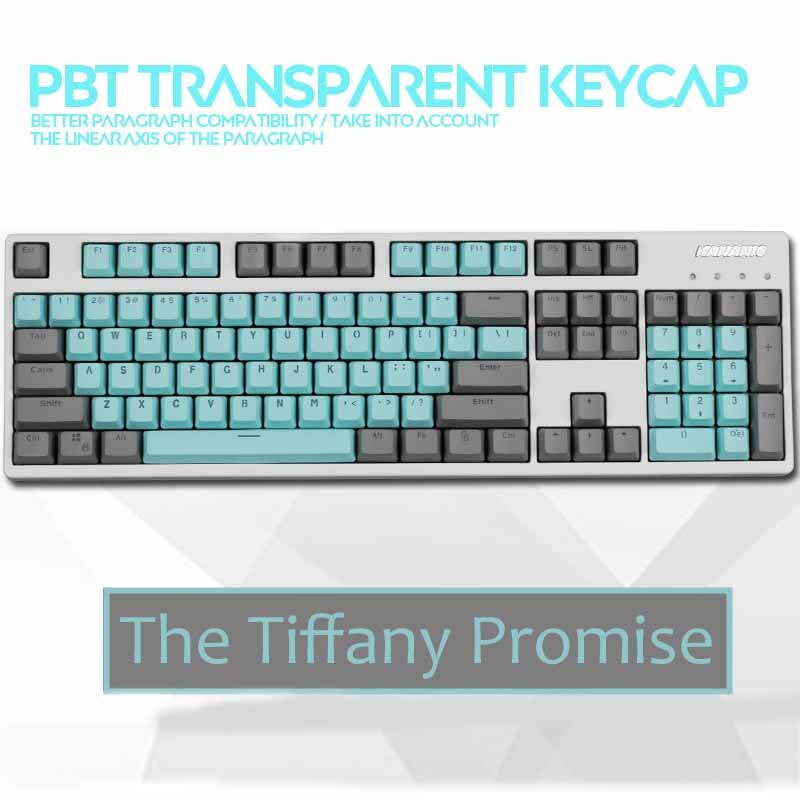 104-tasten Pbt Tastenkappen Doppel Schuss Transluzenten Tastenkappen OEM Profil Für Cherry MX Schalter Mechanische Tastatur: Tiffany