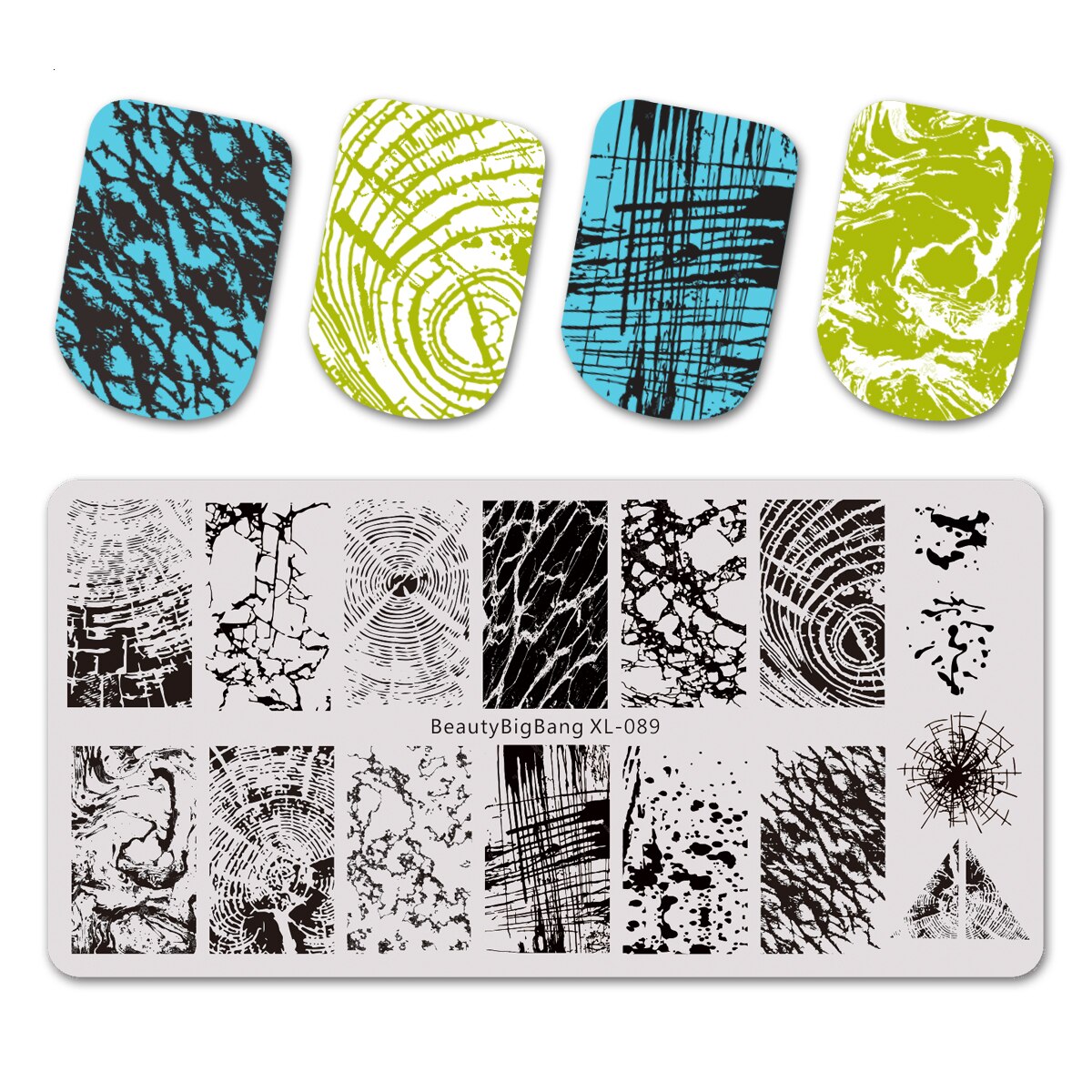 BeautyBigbang Nail Stamping Plates Cute Swan Cat Lips Heart Sweet Pattern Nail Art Stamps Template XL-104: 89