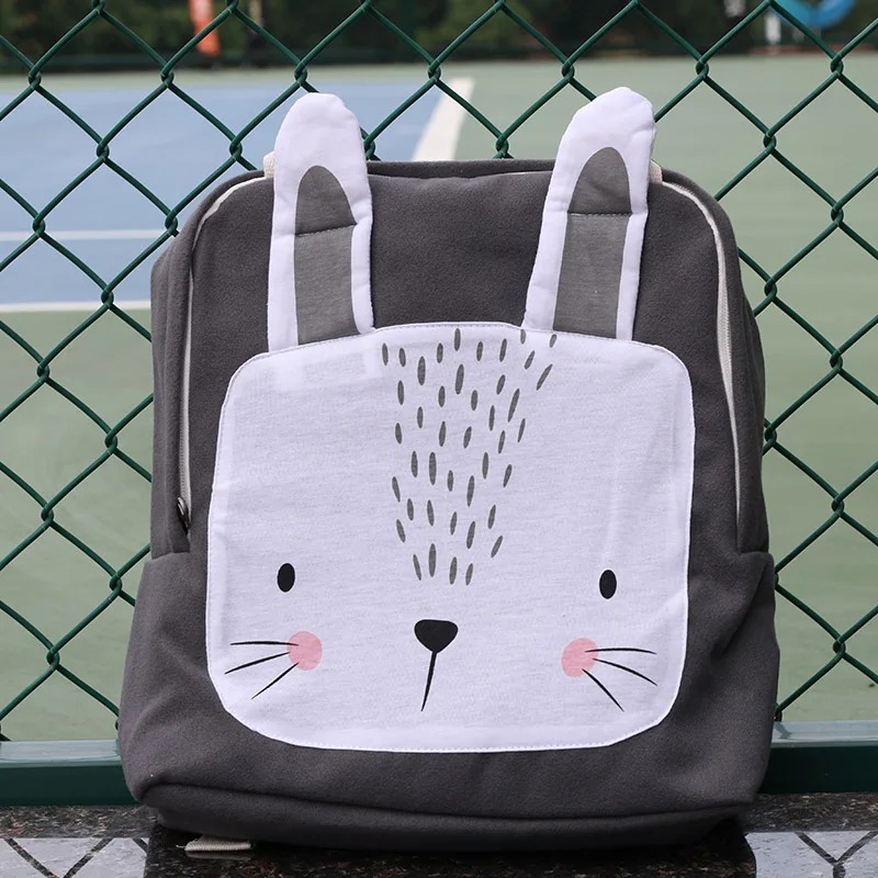 freundlicher Rucksack Kleinkind freundlicher Schultasche Tiere Mädchen Jungen Rucksack Kindergarten Karikatur Kaninchen Löwir Rosa Druck Tasche: Fluoreszierende Grün