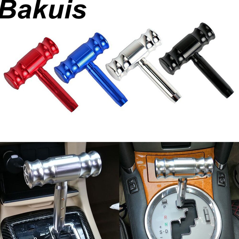 T-Handle Gear Shift Knob Handle Automatic Car Gear Stick Shift Knob Universal Airplane Thrust Lever Style Aluminum Alloy