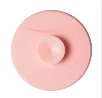 1Pcs Water Plug Rubber Circle Silicon Drain Plug Bathroom Leakage-Proof Stopper Sink: pink