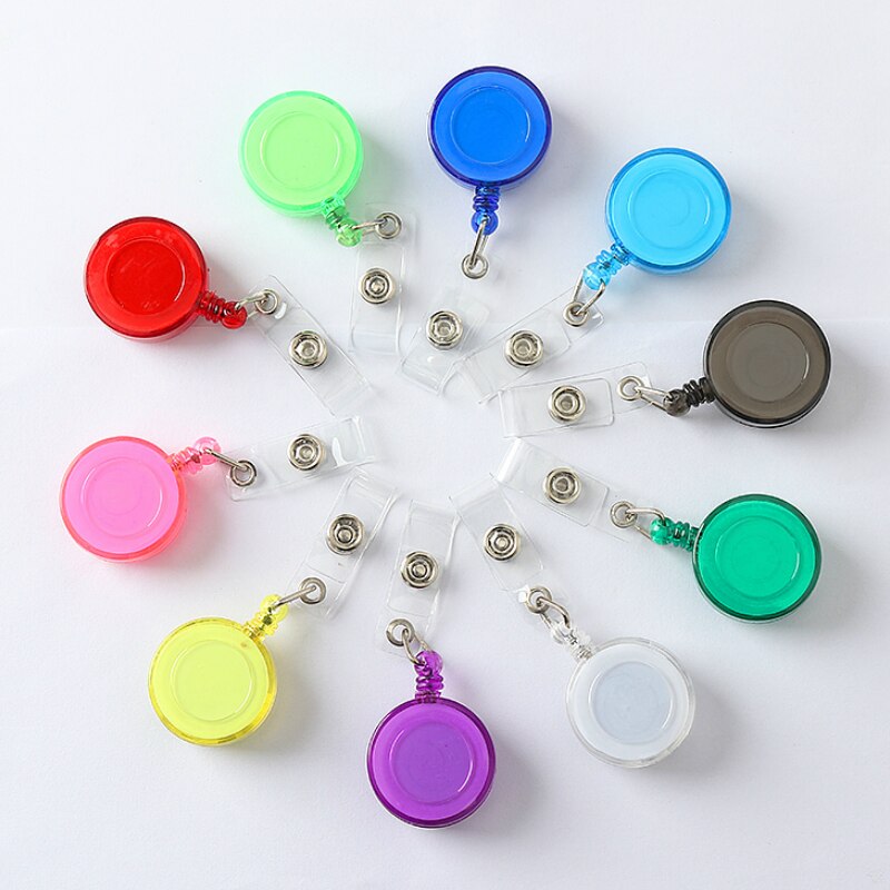 Retractable Badge Reel for Company Factory Workers Staff Work ID Card Holder Hospital Nurse Doctor Badge Holder Certificate Clip