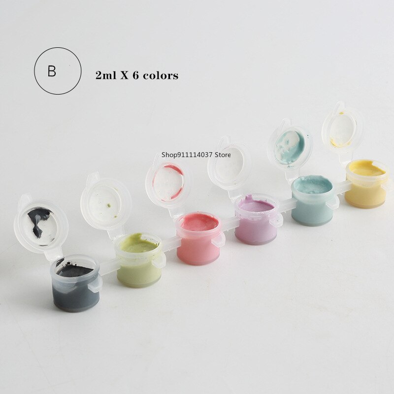 6 farben einstellen Keramik Pigment Kunst Unterglasur Jingdezhen keramik Gemalt malerei Pigment Mittel temperatur backen farbe XJ47: B