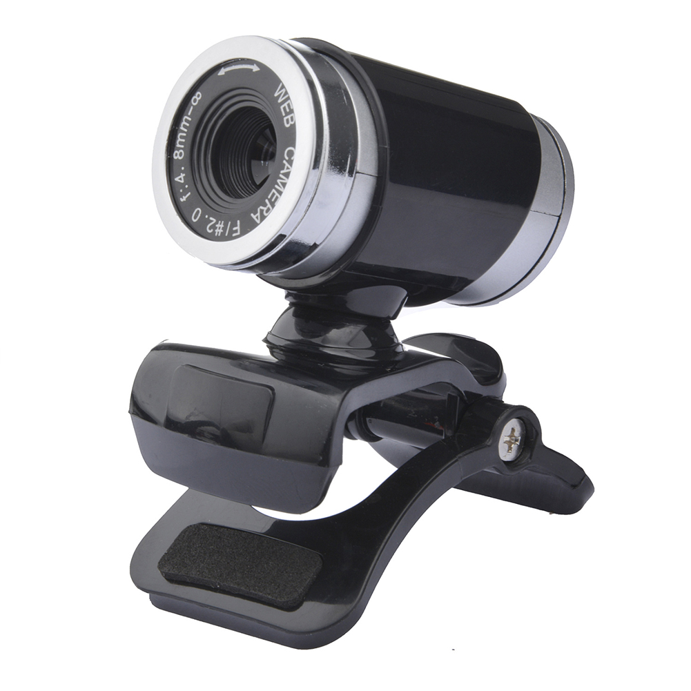Cámara Web USB de alta definición, Webcam con micrófono de absorción de sonido, rotación de 360 grados, para PC, portátil y Notebook
