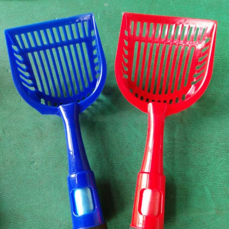 Jednokolorowa siatka siatkowa łopatka robić kociego żwirku nieprzywierająca łopata mocna plastikowa duża miarka landara przesiewacz pelletu dla kotów miot