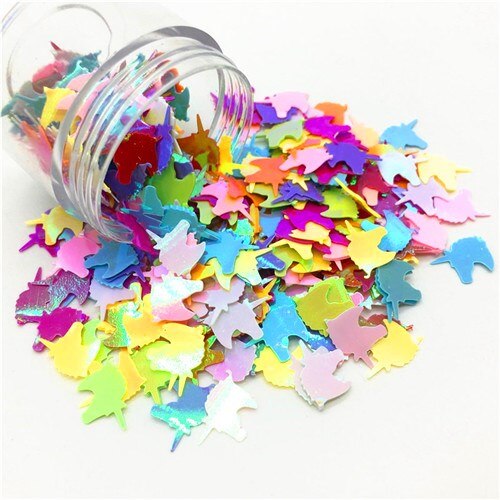 Pailetten 8*12 Mm Grote Eenhoorn Vorm Losse Pailletten Diy Ambachten Handgemaakte Niveau Toneelvoorstellingen Kleding Naaien Accessoires 10G: AB mix color
