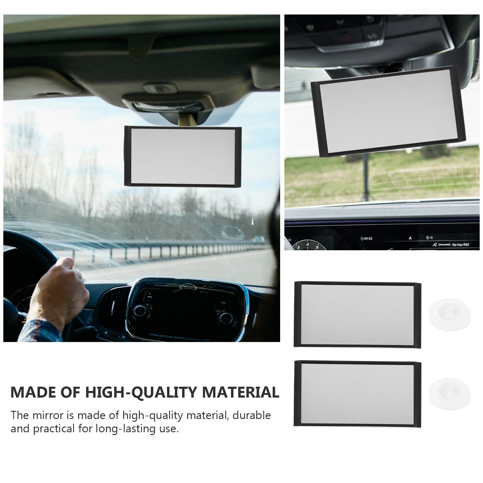 2 Stuks Auto Achterbank Achteruitkijkspiegel Eenvoudige Praktische Achterbank Observatie Spiegel Auto Achteruitkijkspiegel Voor Auto Gebruik