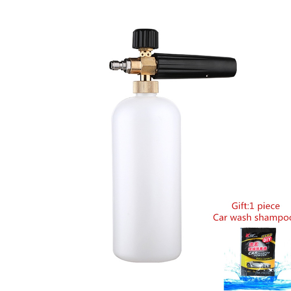 mling 900ml Car Wash Snow Foam Lance Thread Adaptors Soap Foamer Gun Washer With Adjustable Nozzle Sprayer Car Accessories