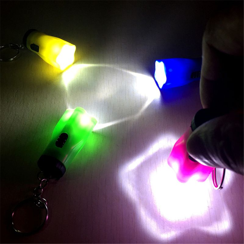 Mini Flashlight LED Light-Up Toys Keychain Party Favors Kids Toy Gadgets Bag Pendant