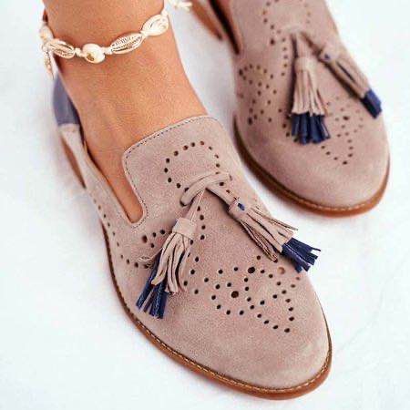 Zapatos planos de mujer , zapatos Oxford únicos, zapatos planos de mujer de cuero, mocasines casuales de Color sólido para mamá, zapatos de dama sin taco