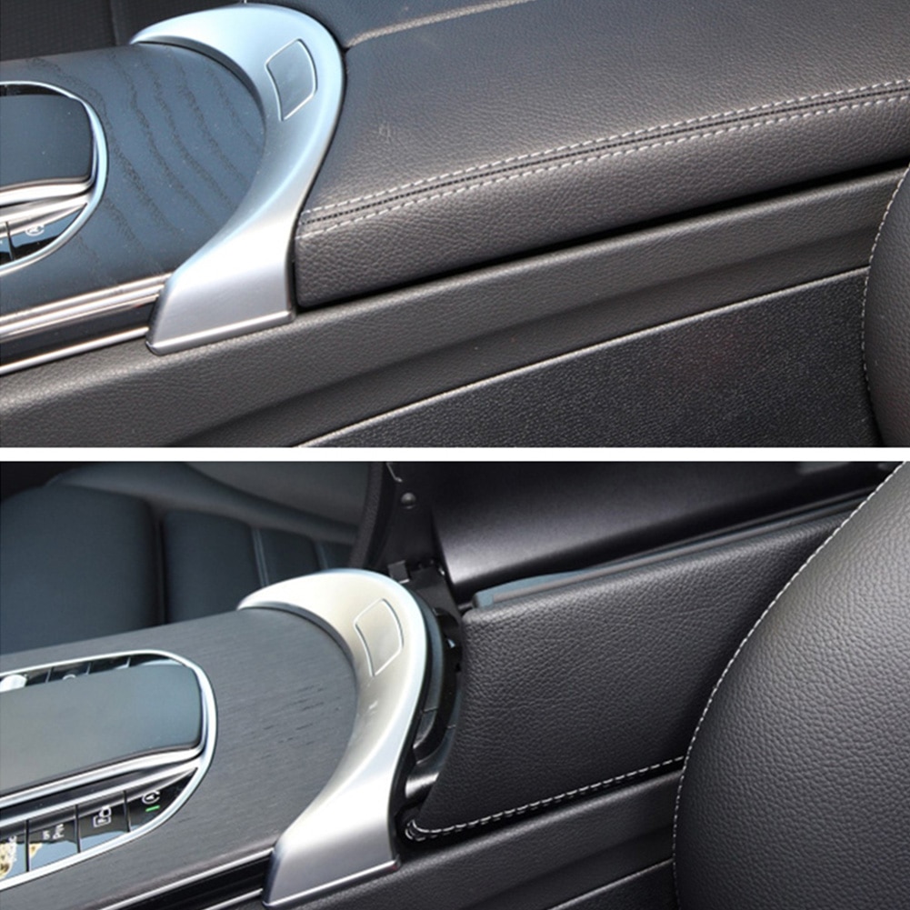 Chrome Console Armrest Switch Button Trim for Mercedes Benz W205 W253 15-20 Central Storage Box Switch