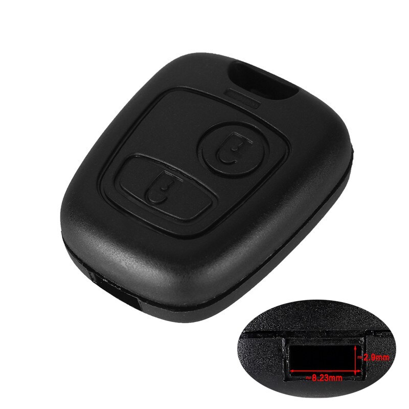 2 Button Remote Key Car Key Shell Fob Case Replacement Shell Cover for Citroen C1 C4 for Peugeot 107 207 307 407 206 306 406