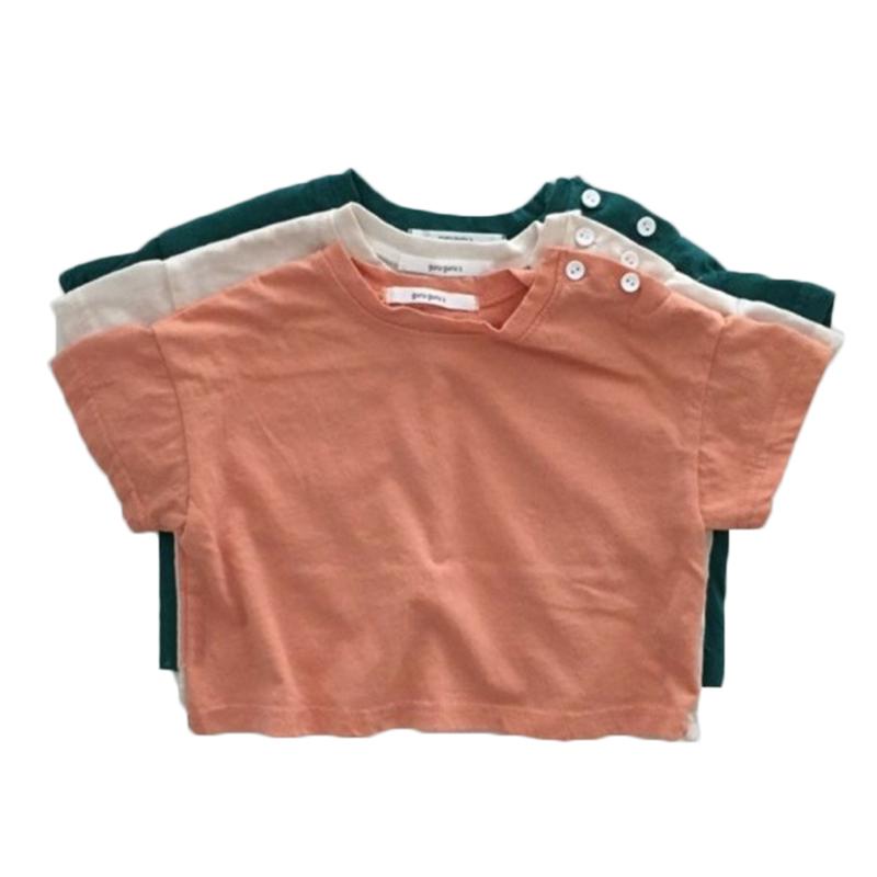 Meisjes T-shirt Zomer Baby Korte Mouw T-shirt Kinderkleding Ronde Hals Tee Katoen Ademend Kids Tshirt
