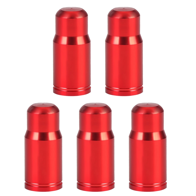 Valve Caps, Bicycle Dust Caps-Schrader Presta Bikes Cover for Mountain / Road Bike, Bicycle Accessories,5 Pieces: Red S