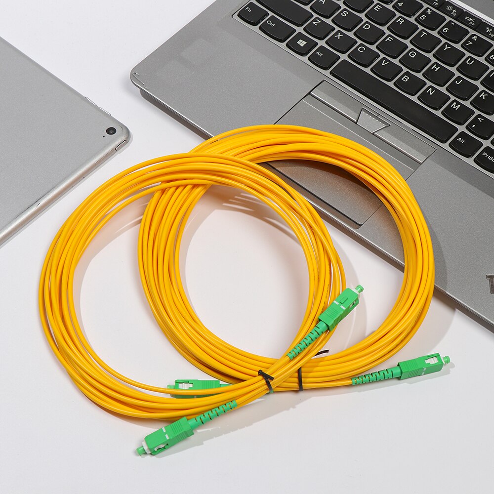 200N SC to SC Fiber Optic Extension Patch Cord SC/APC-SC/APC-SM 1/2/3/5/10meters Jumper Cable Electrical Equipment Home Improvem